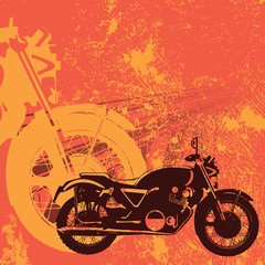 Fototapeta premium Motorbike grungy background vector