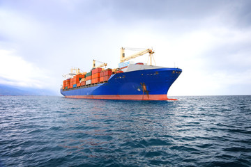 commercial container ship - 35254977