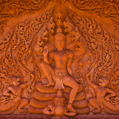 Fototapeta na wymiar Statue of Narayana