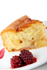 Fresh baked applecake