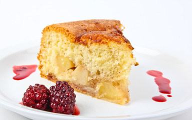 Fresh baked applecake