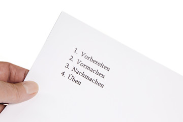 &Uuml;bung macht den Meister