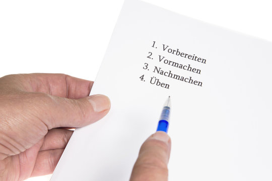&Uuml;bung macht den Meister