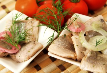 Fisch , sauer eingelegt