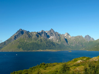 Naklejka na ściany i meble Krajobraz Norwegia