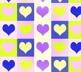 Grid of hearts