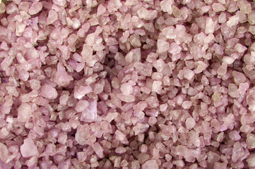 Colorful background made of beautiful pink salt