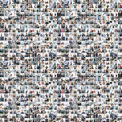 Obraz premium A large business collage with many persons