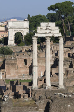 Colonne del Tempio di Castore e Polluce-Roma