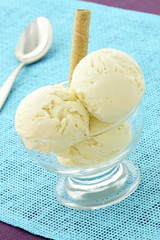 delicious vanilla ice cream