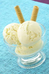 delicious vanilla ice cream