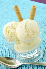 delicious vanilla ice cream