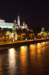 Obraz premium Moscow Kremlin in night. Russia