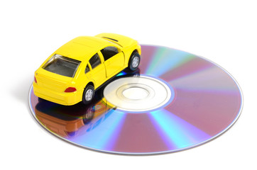 DVD and toy car