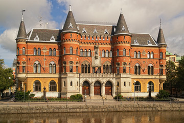 Typical house in Orebro, Narke, Sweden.