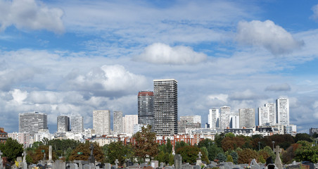 Tours de Paris,  vue de Gentilly