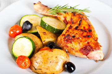 Roasted chicken