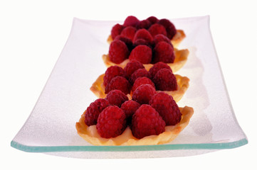 Les tartelettes aux framboises
