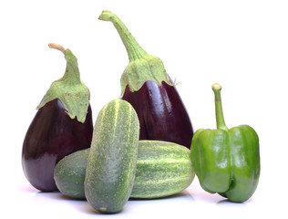 Peppers and cucumber