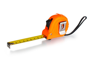 Tape measure isolated on white