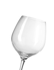 Empty glass isolated on white