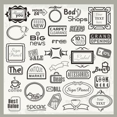 Vinyl Ready Sign Designs and Banner Headers Set