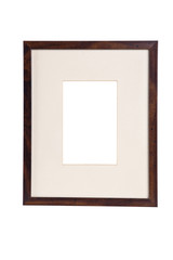 frame passe-partout for  picture on white background