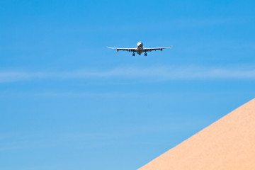 aircraft in landing approach