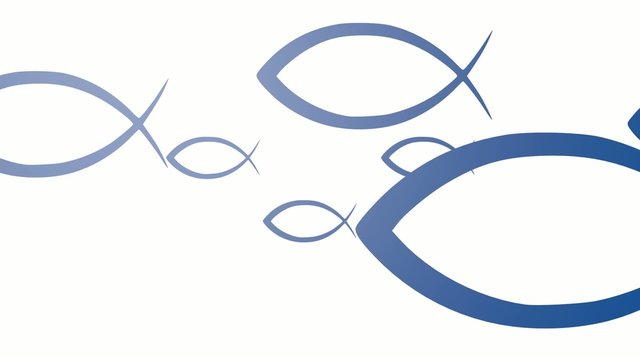 Ichthys ins Licht schwimmend