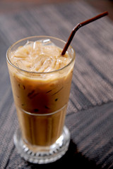 cold fresh ice coffee