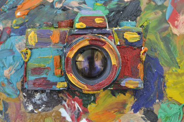 colorful photograph camera