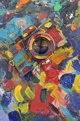 art painted camera