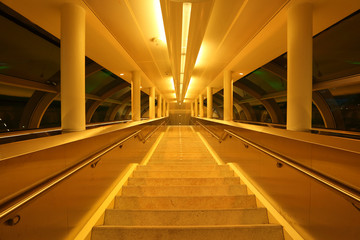 Airport gangway in Dubai, United Arab Emirates
