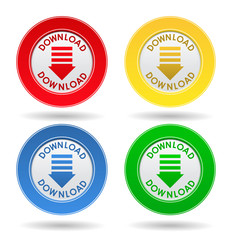 Vector Download Buttons