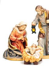 Weihnachtskrippe Holzfiguren
