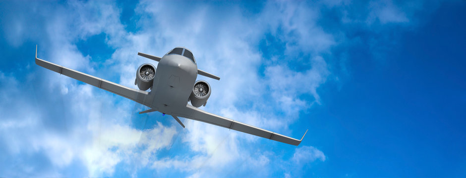 privatjet im Himmel 1