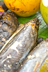 Phuket local menu in fish barbecue