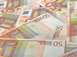 Euro bankonotes background