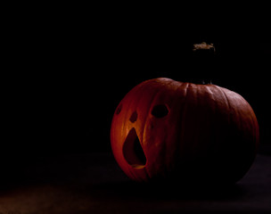 Halloween scary jack'o'lantern pumpkin faces
