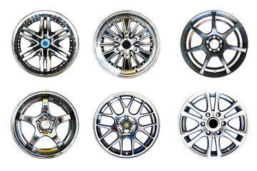 Alloy wheels with clipping path