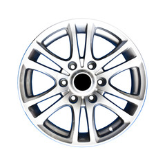 Alloy wheel with clipping path