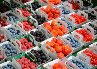 Fresh fruit on a market