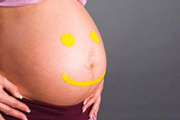 The smile on his stomach