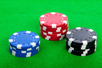 colorful casino chips