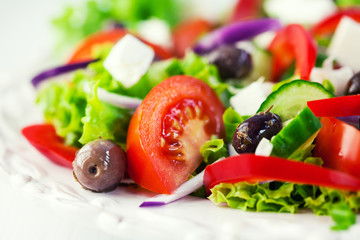 Closeup of Greek Salad