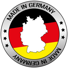 Button made in germany Hergestellt in Deutschland 1