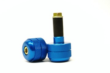 blau eloxierte Vibrationsdämpfer,