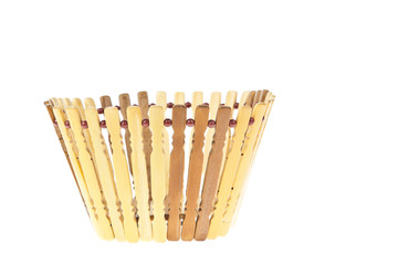 Basket, plastic wood