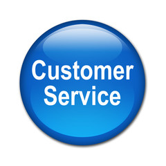 Boton brillante texto Customer Service