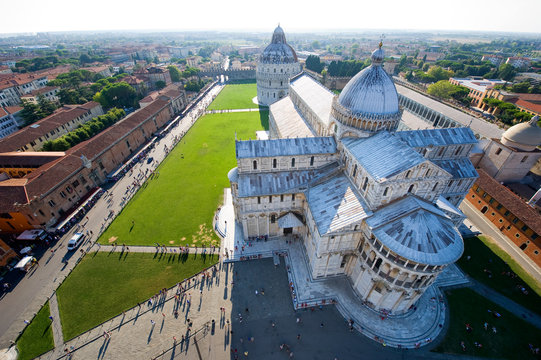 View from the leaning tower of Pisa